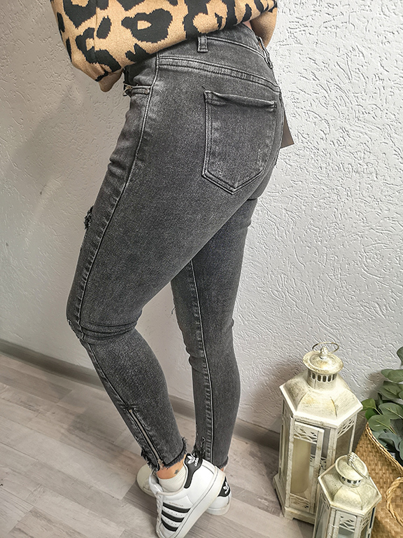 Spodnie Jeansowe Gray Push Up zdjęcie 4