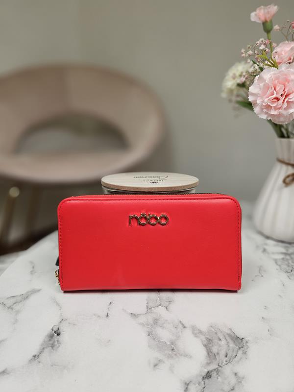 Piękny duży portfel NOBO czerwony zdjęcie 1