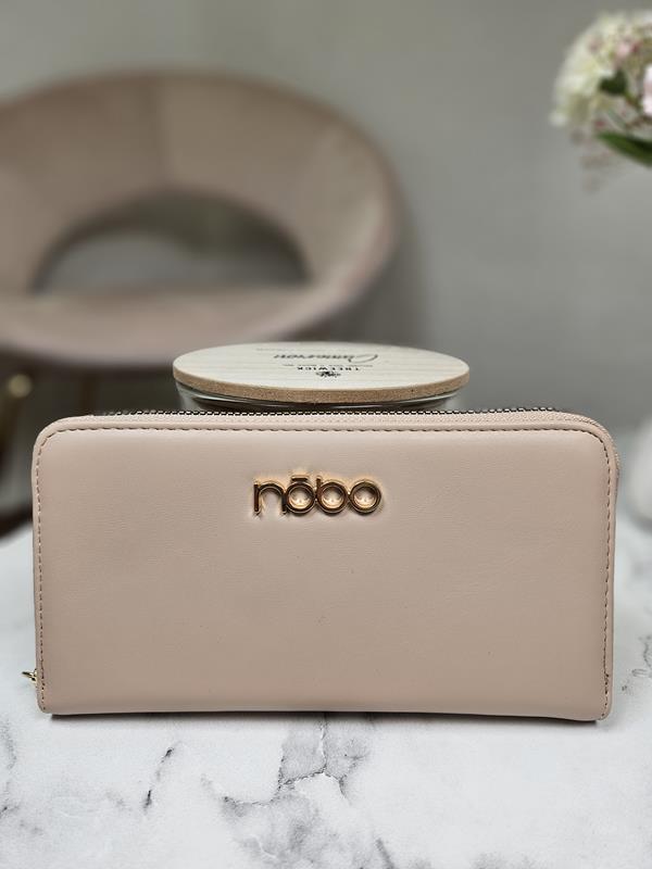 Piękny duży portfel NOBO beżowy zdjęcie 2