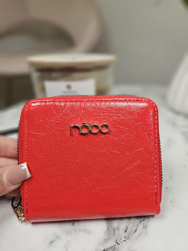 Piękny mały portfel NOBO czerwony zdjęcie 2