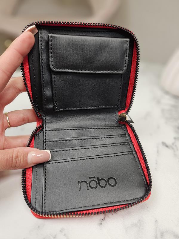 Piękny mały portfel NOBO czerwony zdjęcie 4