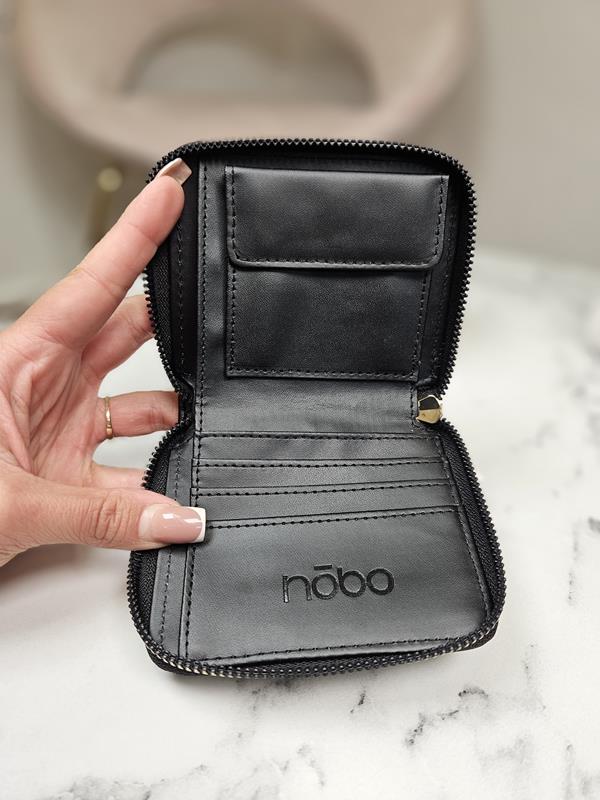 Piękny mały portfel NOBO czarny zdjęcie 4