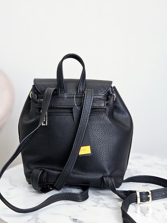 Świetny plecak Massimo Contti w typie worka w kolorze czarnym zdjęcie 4