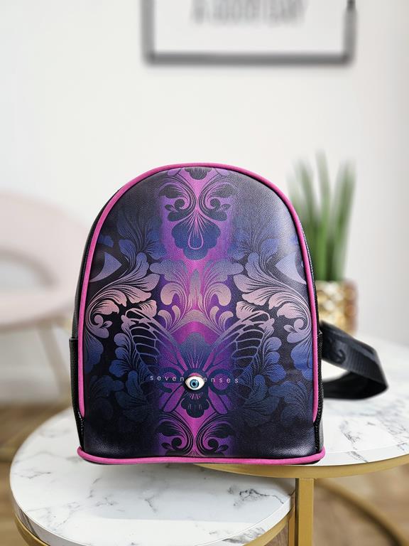 Piękny plecak EGO z kolekcji SEVEN SENSES z różowym printem motyla zdjęcie 3