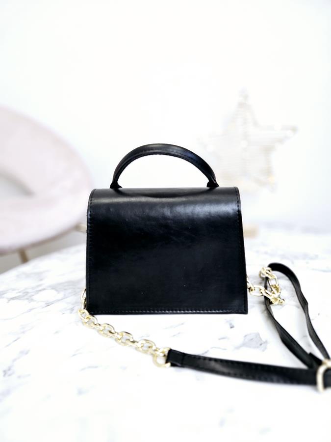 HIT piękny kuferek Massimo Contti w kolorze czarnym zdjęcie 3