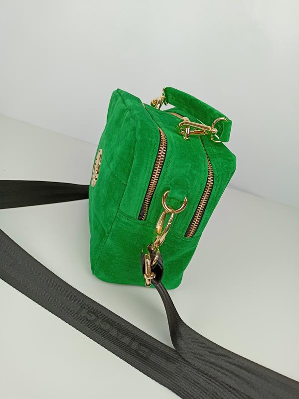 HIT świetny kuferek sportowy Laura Biaggi w kolorze zielonym ekozamsz zdjęcie 4