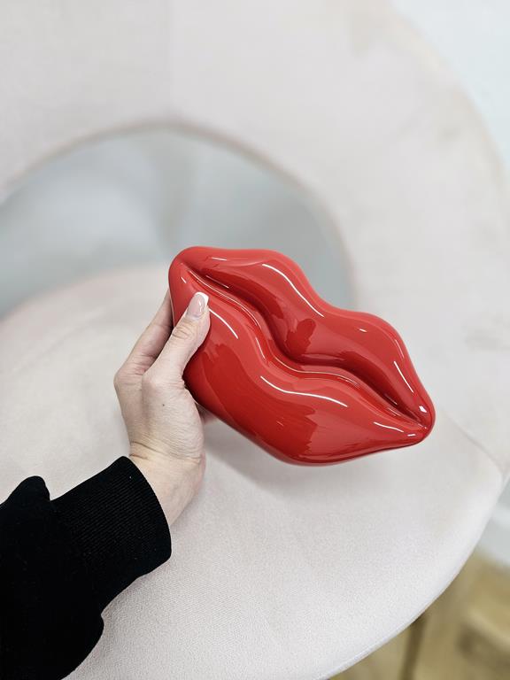 KOLEKCJA LIMITOWANA usta od Massimo Contti w kolorze czerwonym zdjęcie 1