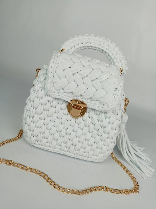 HIT przepiękna torebka pleciona Massimo Contti w kolorze białym zdjęcie 2