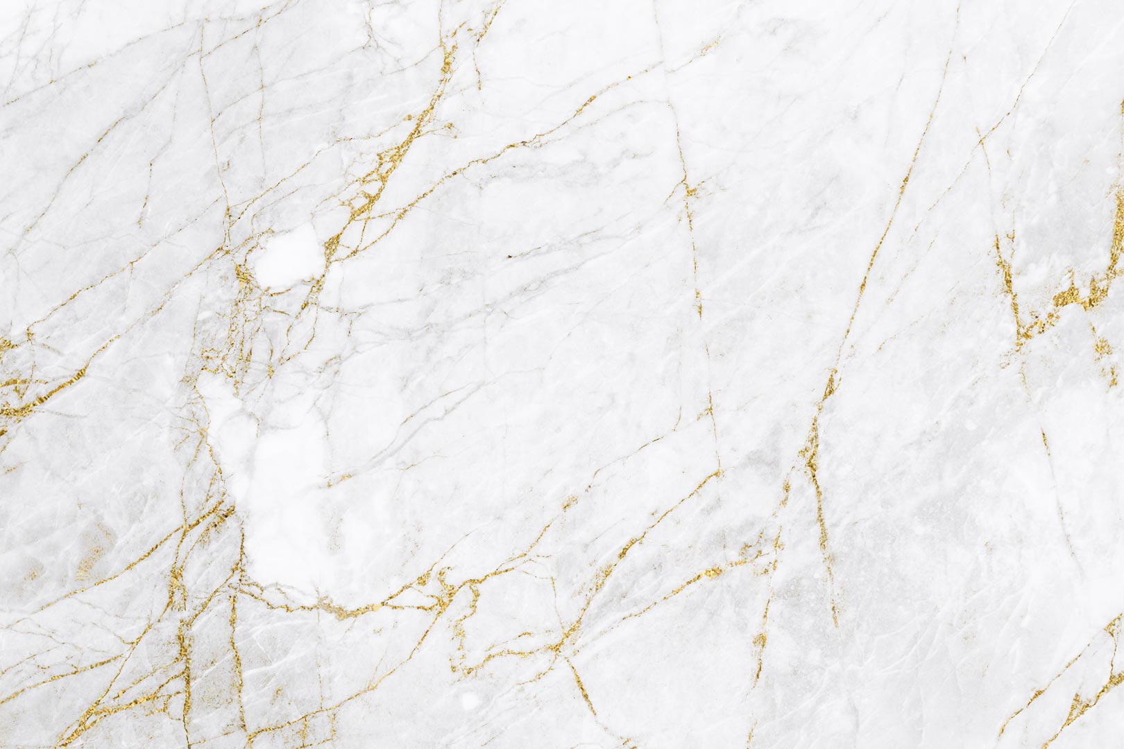 Elegant wallpaper, white marble with gold veining, vinyl and fleece - Dekoori image 1
