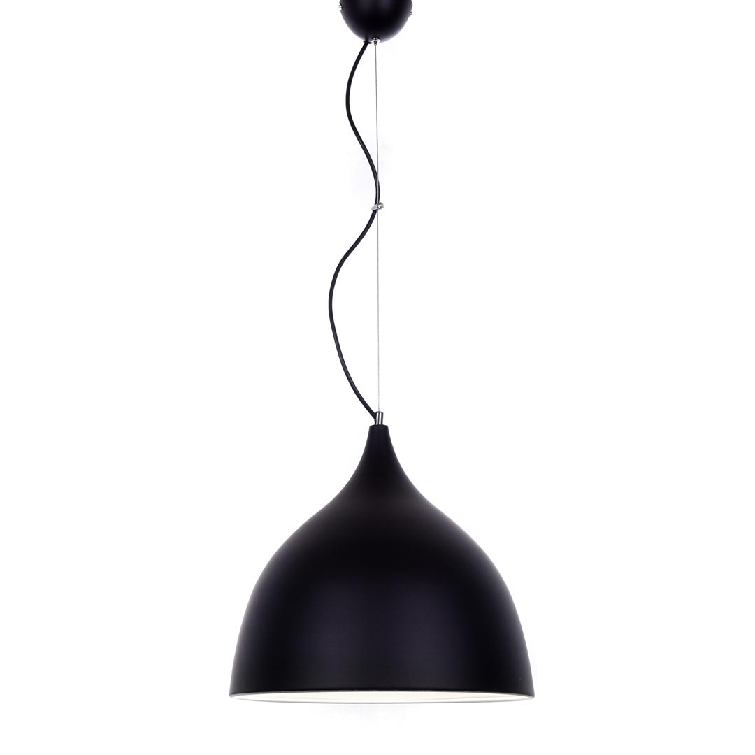 Závěsná lampa VITTORIO černá matná kovová elegantní lustr - Lumina Deco obrázek 3