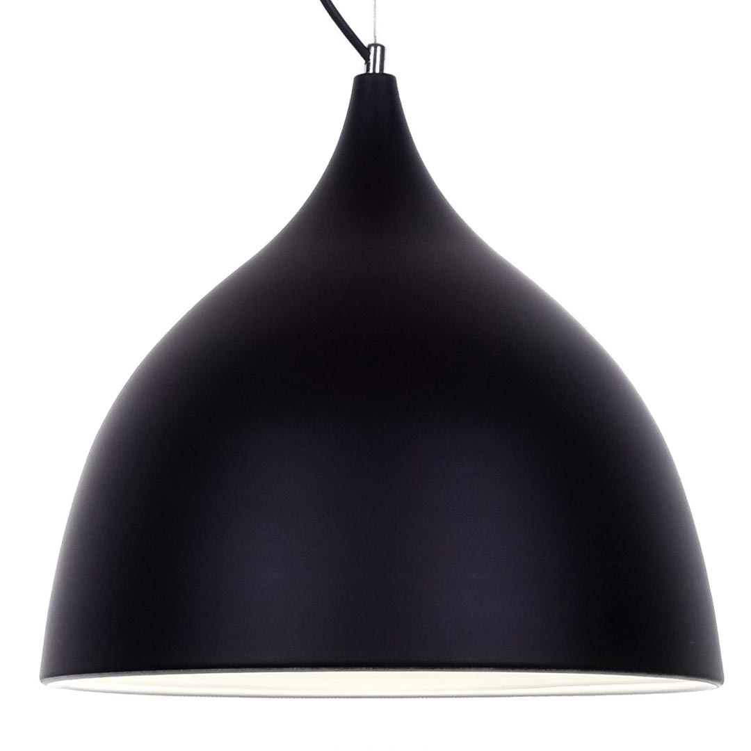 Závěsná lampa VITTORIO černá matná kovová elegantní lustr - Lumina Deco obrázek 1