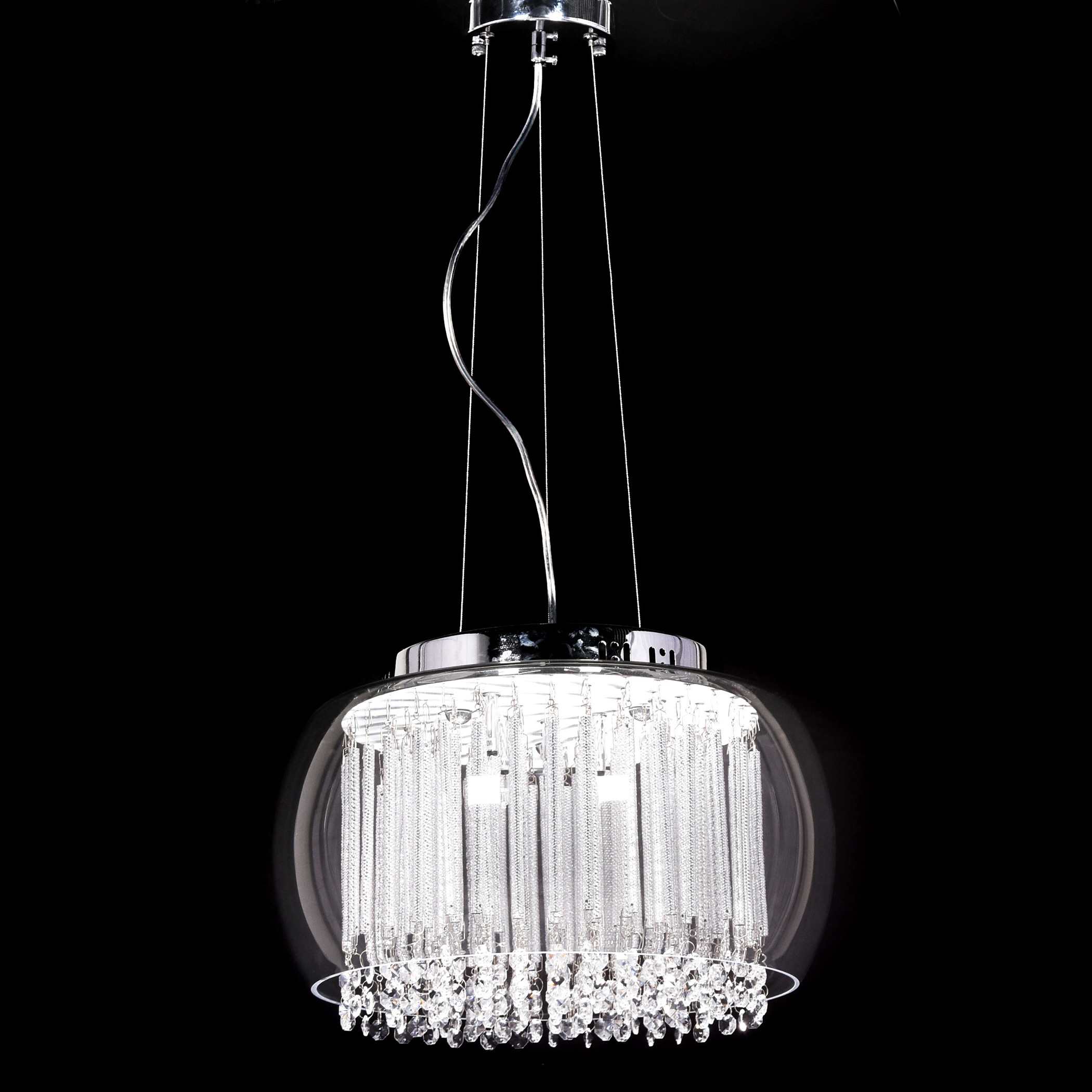 Szklana lampa wisząca GUSTO przezroczysta kryształowa nowoczesna - Lumina Deco zdjęcie 2