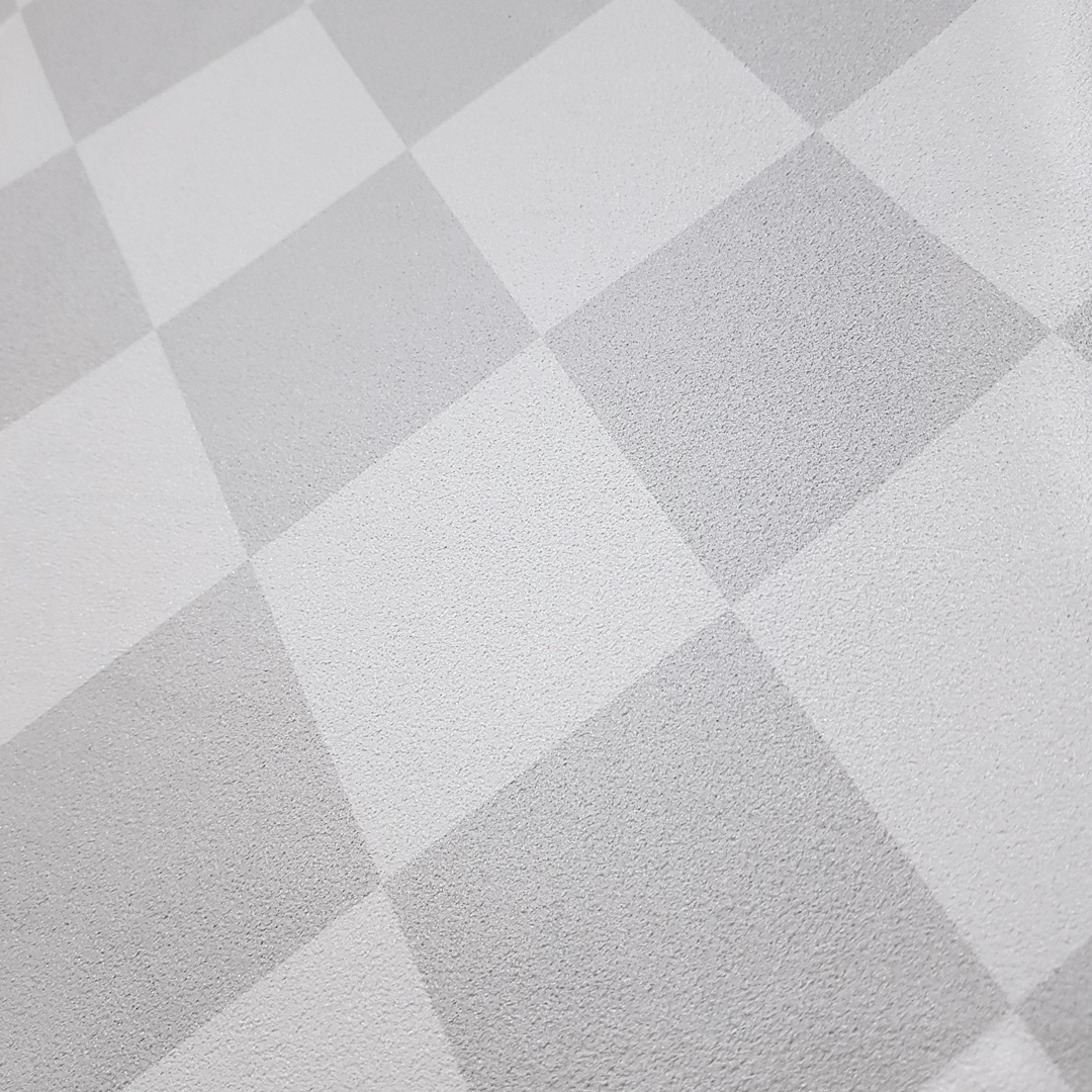Tapeta w małe biało-szare romby - Dekoori zdjęcie 4