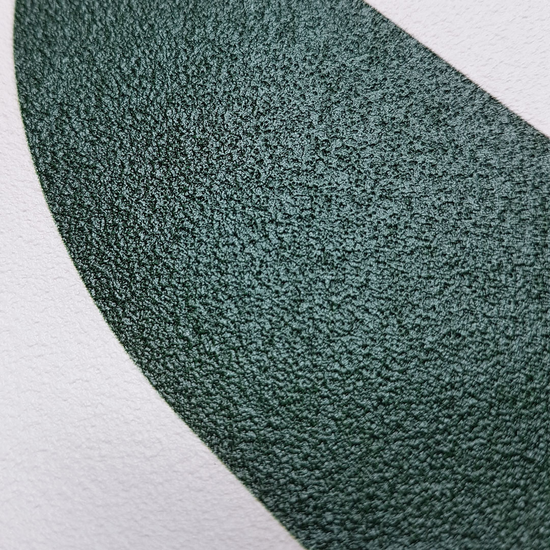 Tapeta se vzorem rybí kosti, bílé a smaragdové listy ve skandinávském stylu - Dekoori obrázek 3