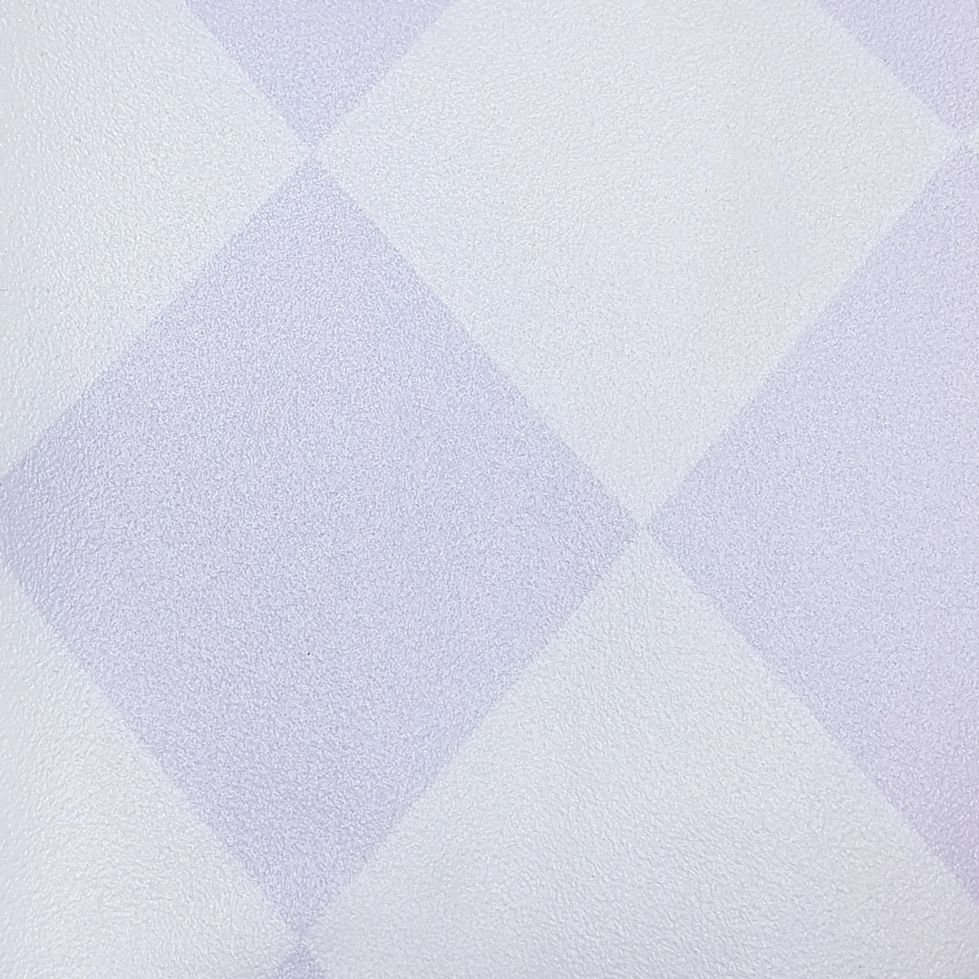 White and light purple mini harlequin wallpaper - Dekoori image 2