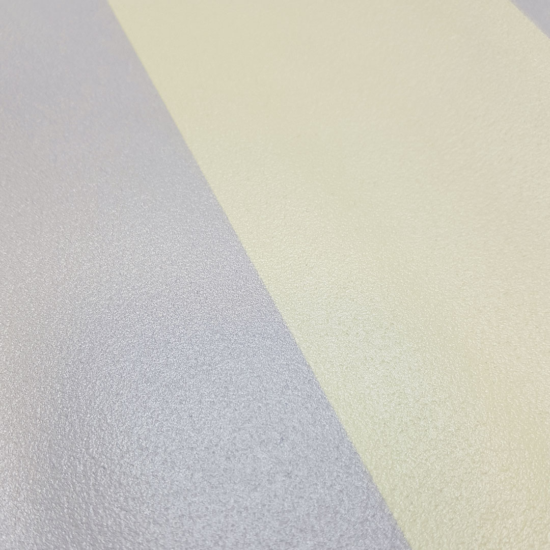 Tapeta szaro żółta w pionowe pasy 10 cm - Dekoori zdjęcie 4