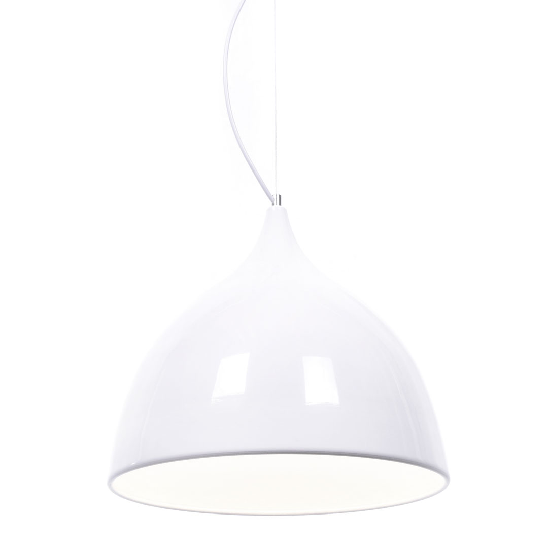 Lampa wisząca VITTORIO biała, modny zwis sufitowy - Lumina Deco zdjęcie 3