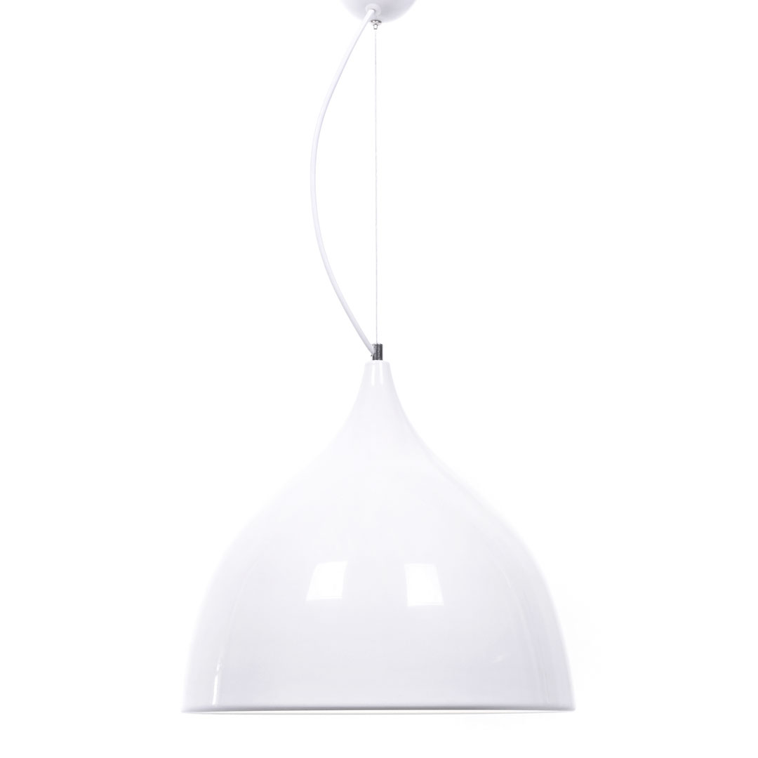 Lampa wisząca VITTORIO biała, modny zwis sufitowy - Lumina Deco zdjęcie 2