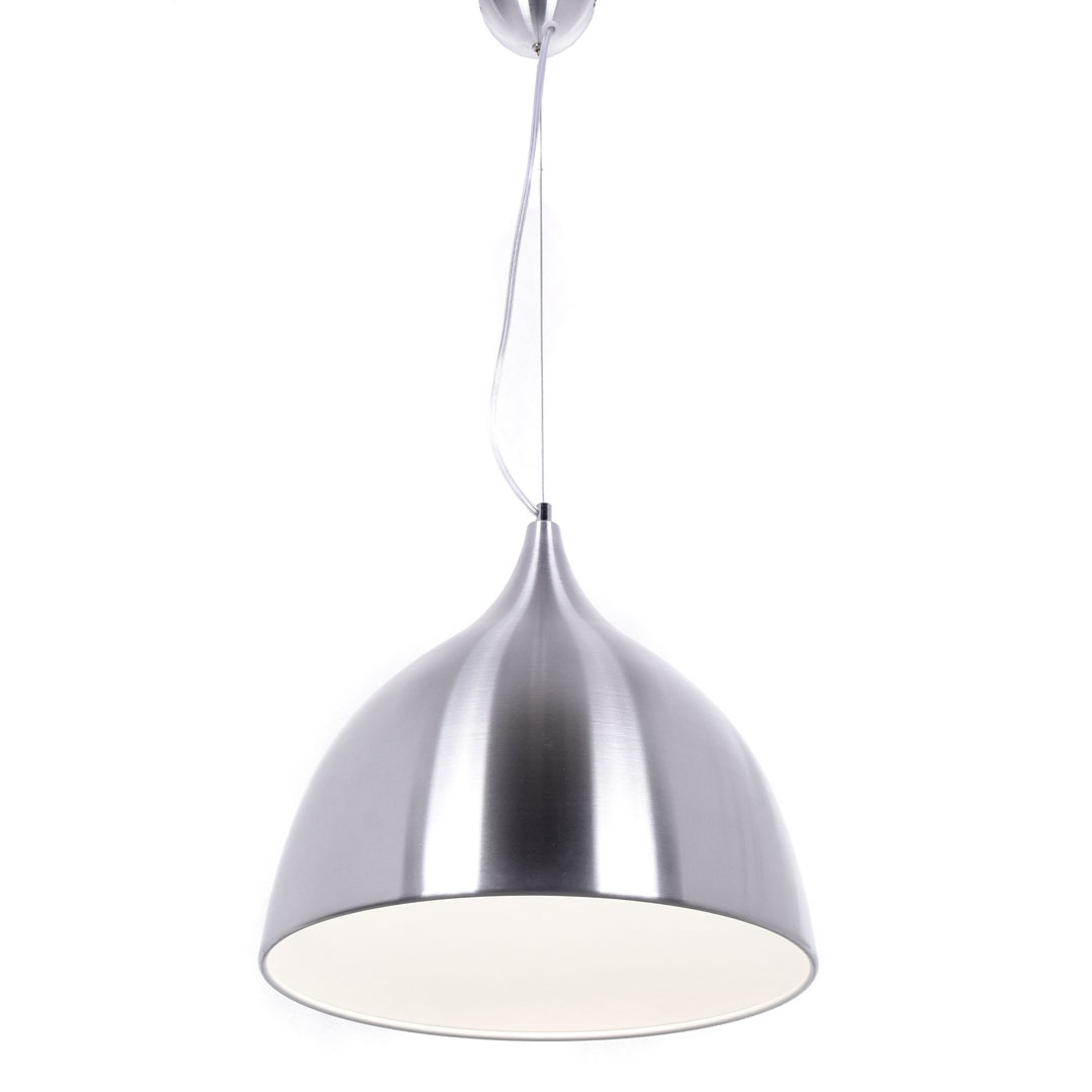 Závěsná lampa VITTORIO stříbrná kovová loftová - Lumina Deco obrázek 4