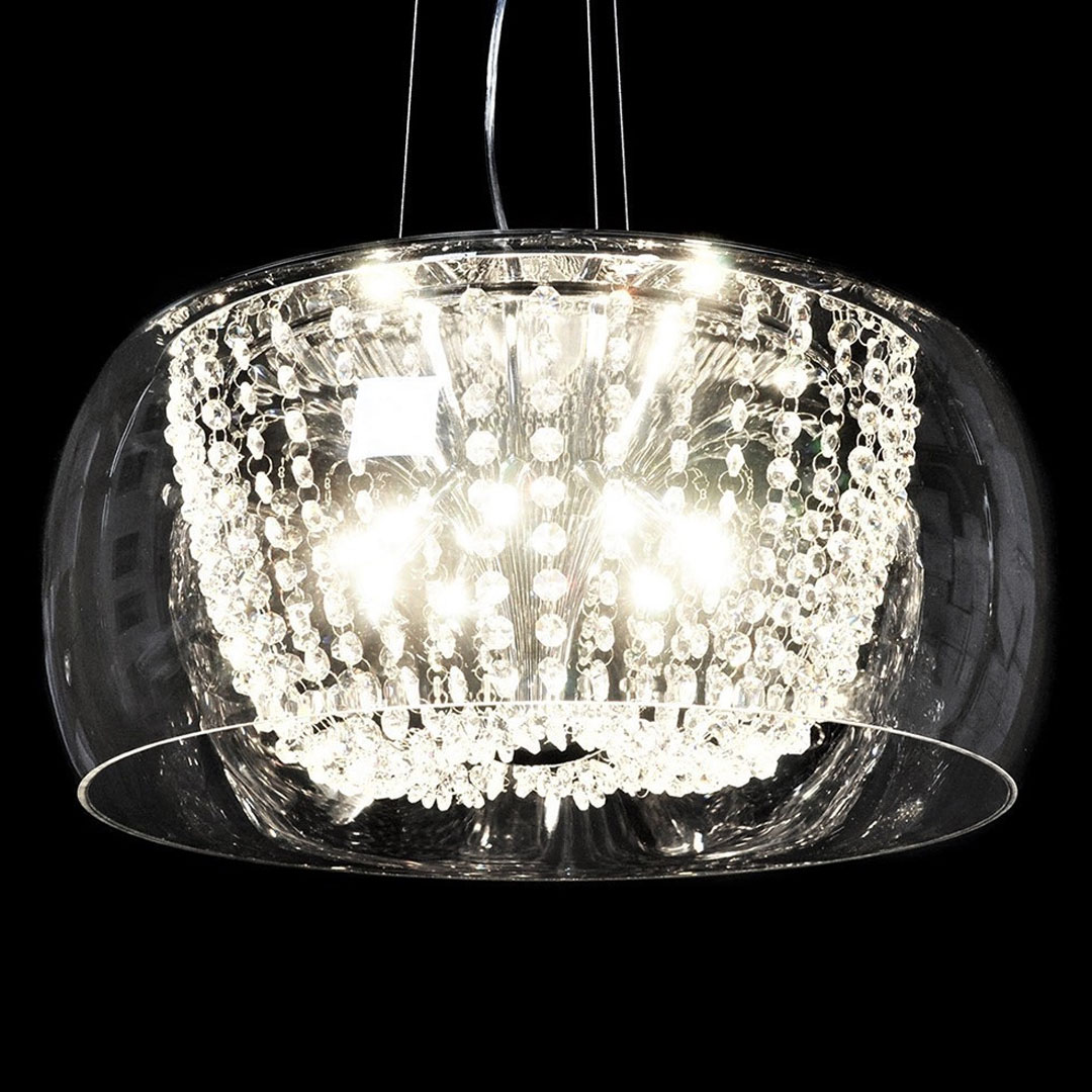 Lampa wisząca nowoczesna DISPOSA przezroczysta - Lumina Deco zdjęcie 4