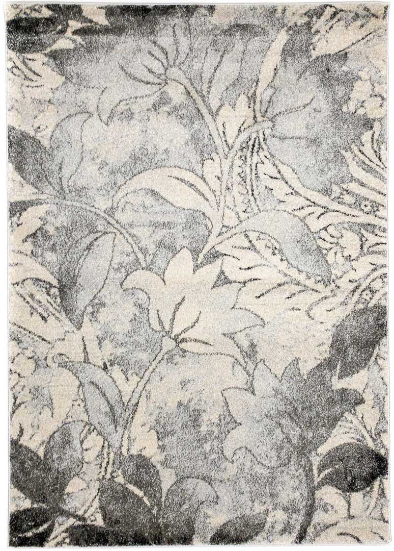 Šedý silný koberec s květinovým vzorem Home Jungle - Carpetforyou obrázek 1