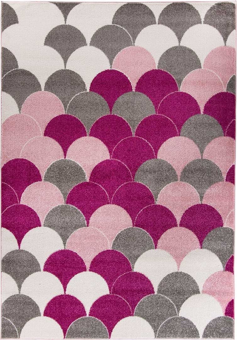 Elegancki nowoczesny dywan w różowe, szare i kremowe perły, kropki Pink Pearls - Carpetforyou zdjęcie 1