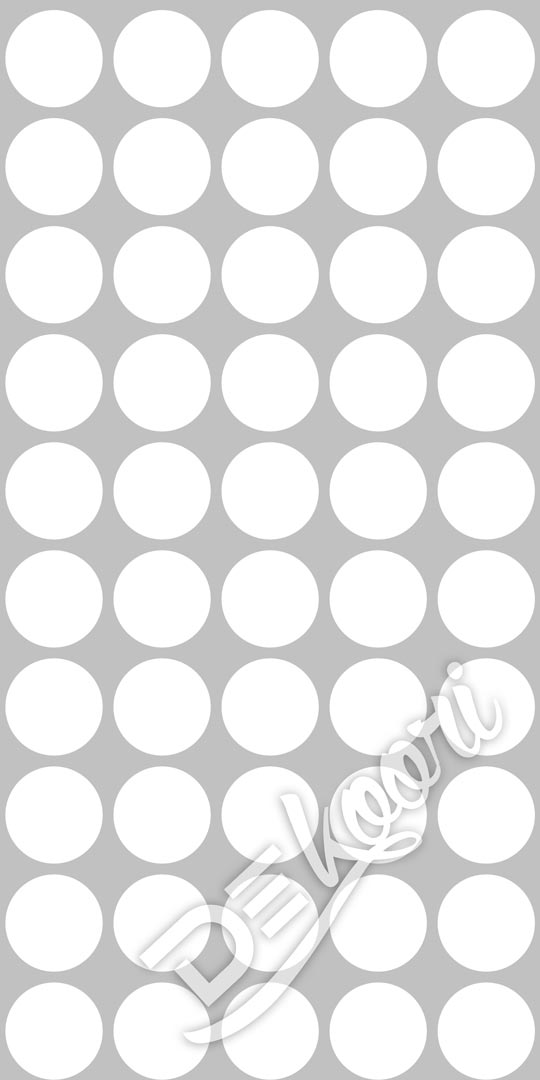 Sivá tapeta s veľkými kruhmi, kolieskami 18 cm - Dekoori obrázok 2