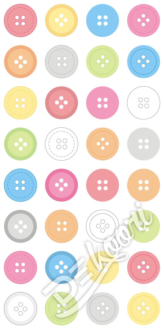 Colourful wallpaper with big buttons - Dekoori image 3