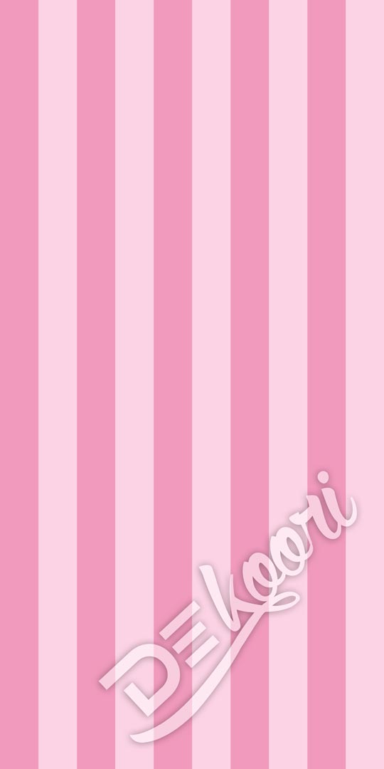 Pink children's vertical striped wallpaper for girl's room - Dekoori image 3