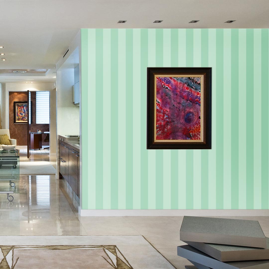 Mint vertical striped wallpaper - Dekoori image 2