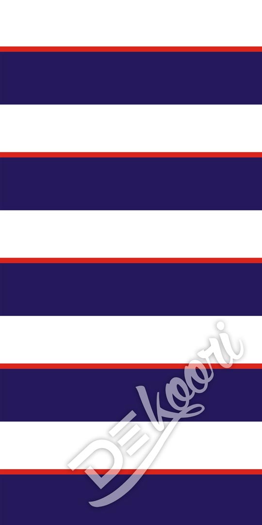 Tapeta s námořnickými horizontálními pruhy bílými, tmavě modrými a červenými šířky 18-20-2 cm - Dekoori obrázek 3