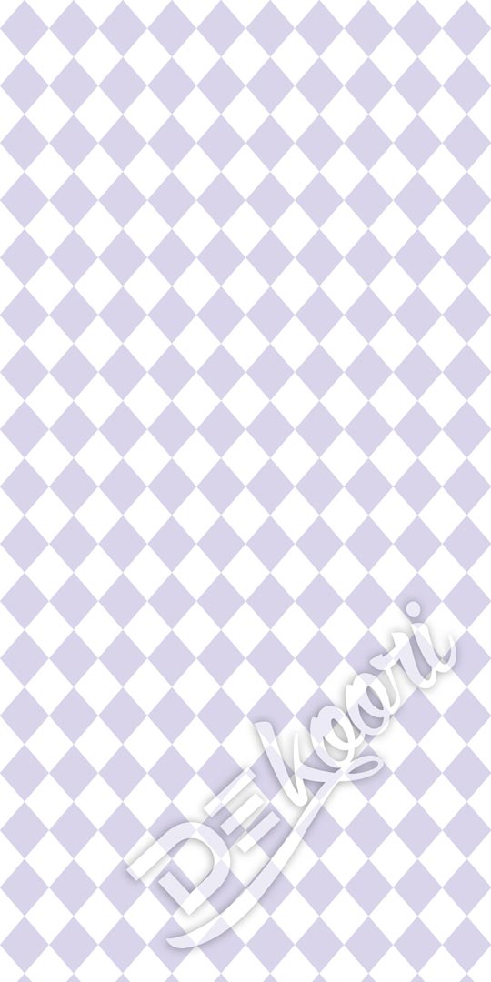 White and light purple mini harlequin wallpaper - Dekoori image 3