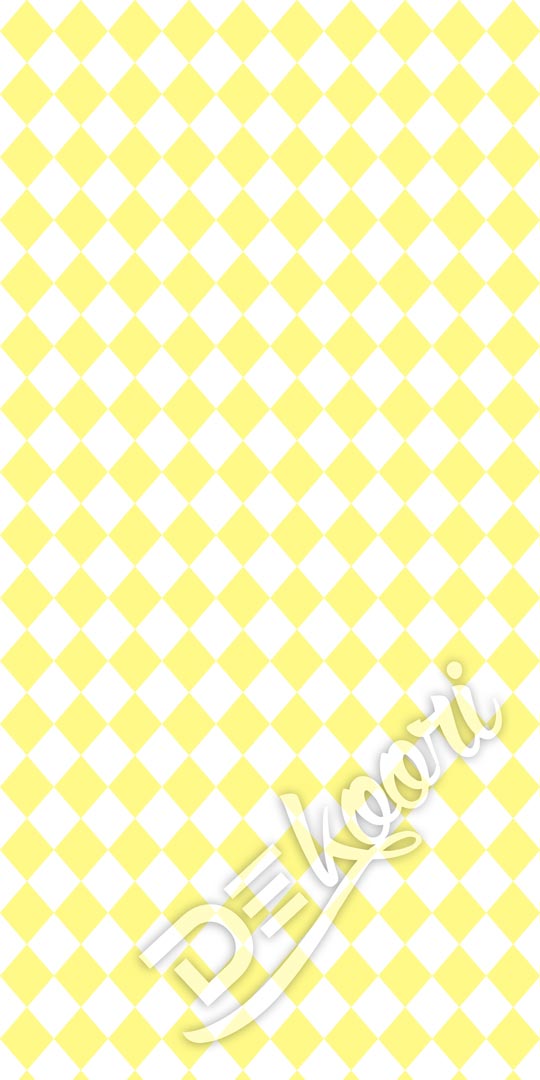 Tapeta s malými bílými a žlutými kosočtverci - Dekoori obrázek 3