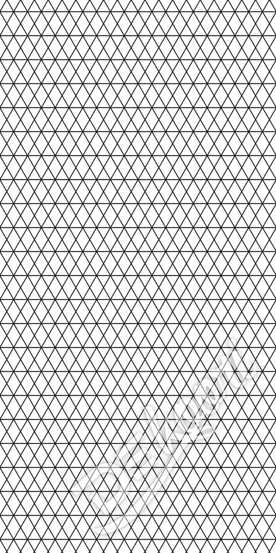 Geometrical design: white and black thin netting wallpaper. Patterns: lines, diamonds, triangles - Dekoori image 2