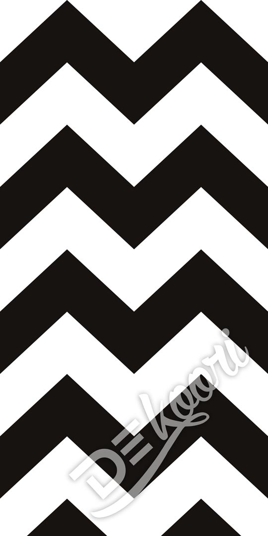 Black and white chevron wallpaper - Dekoori image 3