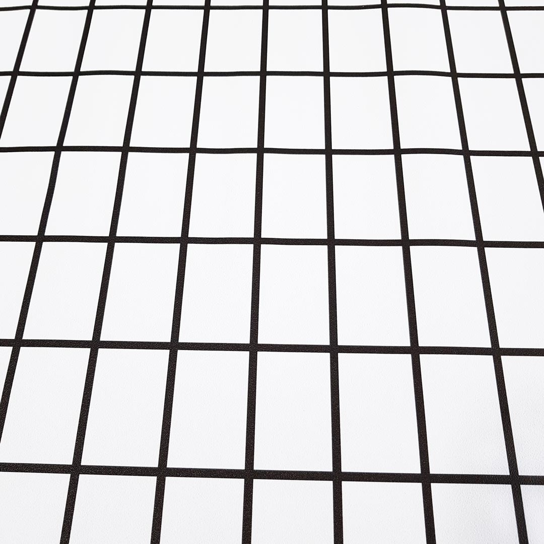 White and black rectangular chequered 4,5 x 7 cm wallpaper - Dekoori image 4