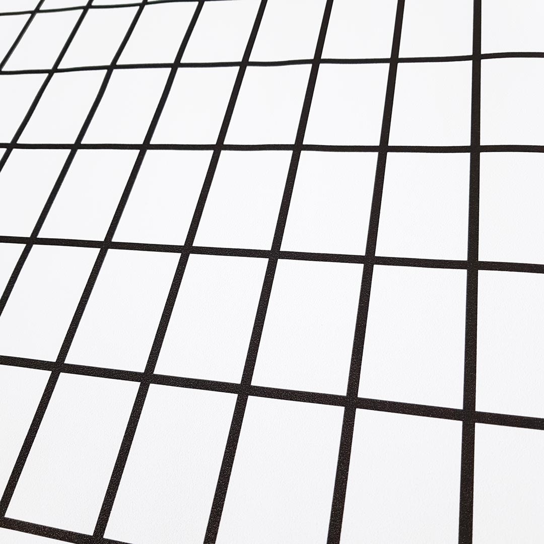 White and black rectangular chequered 4,5 x 7 cm wallpaper - Dekoori image 3