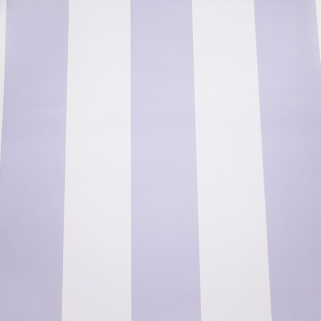 Fialovo-bílá dekorativní tapeta na zeď se svislými 10 cm pruhy - Dekoori obrázek 3