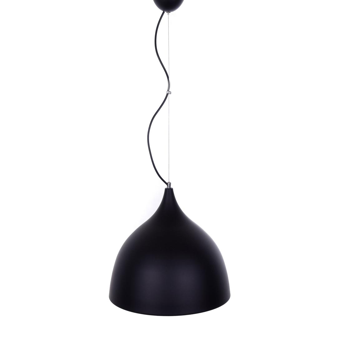 Závěsná lampa VITTORIO černá matná kovová elegantní lustr - Lumina Deco obrázek 4