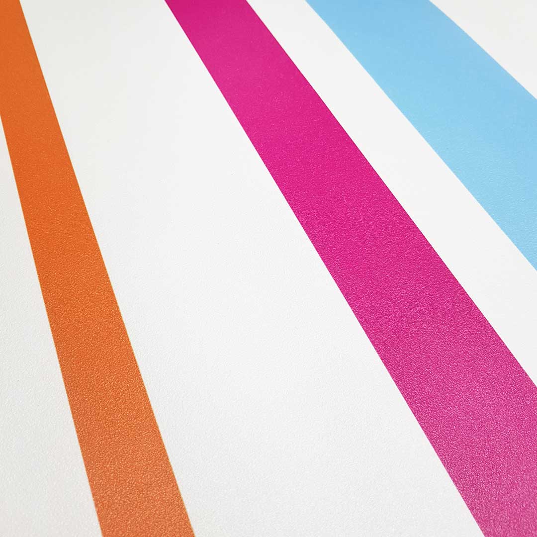 Colourful decorative vertical striped wallpaper - Dekoori image 4