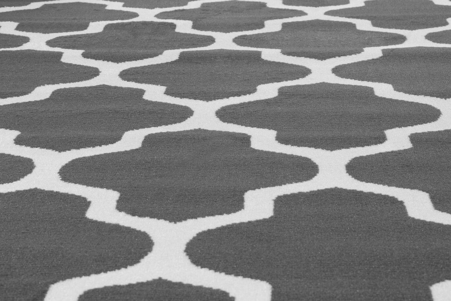 Tmavě šedý orientální koberec s bílým marockým vzorem Almas 10 - Carpetforyou obrázek 4