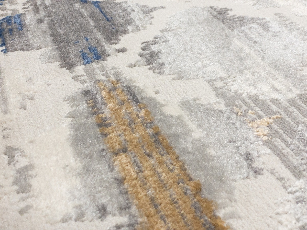Šedo-modrý orientální koberec s efektem opotřebení Orient Sign marocký jetel - Carpetforyou obrázek 4