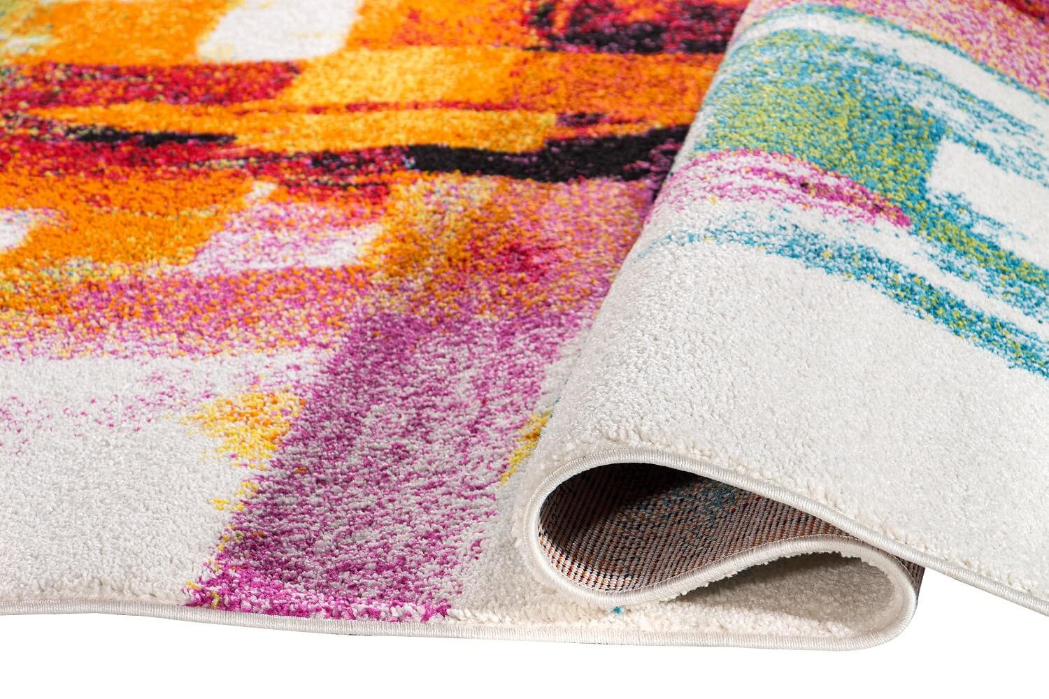 Umělecký koberec vzor Picasso, barevné tahy štětcem Pastels moderní styl - Carpetforyou obrázek 3