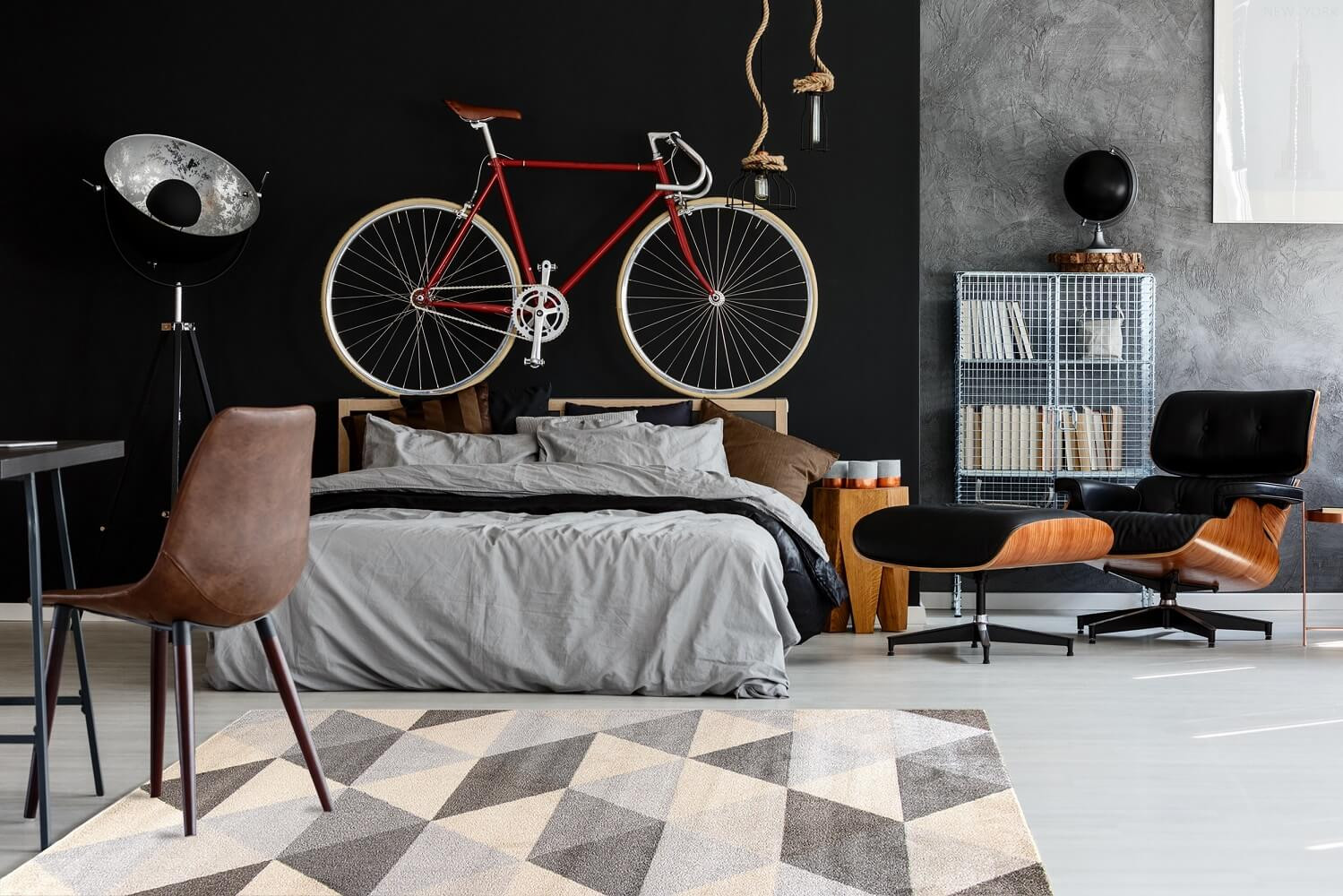 Geometrický moderný koberec Smoothie Grey so sivými a béžovými trojuholníkmi - Carpetforyou obrázok 4