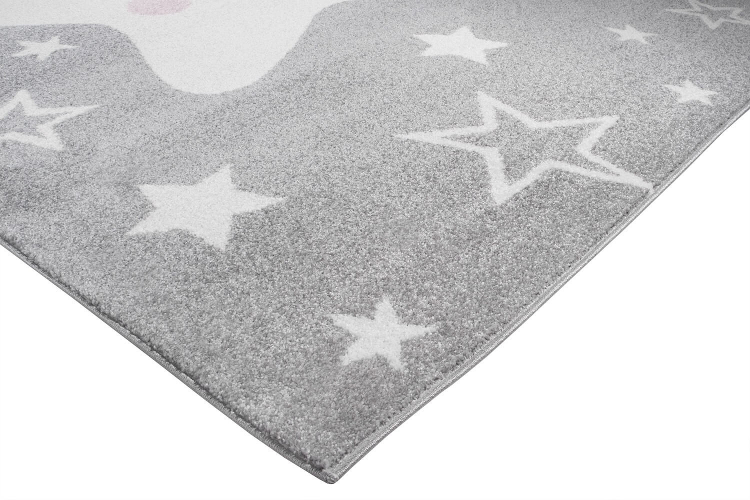 Hypoalergenní šedý dětský koberec se světlými hvězdami Happy Star Grey - Carpetforyou obrázek 3