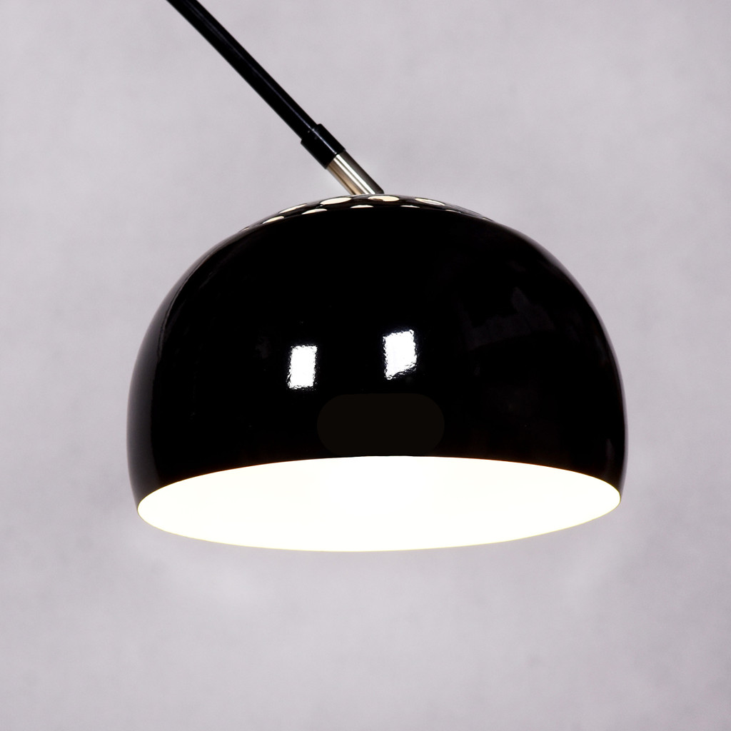 Lampa stojąca podłogowa AZURRO CZARNA, metalowa, granitowa - Lumina Deco zdjęcie 4