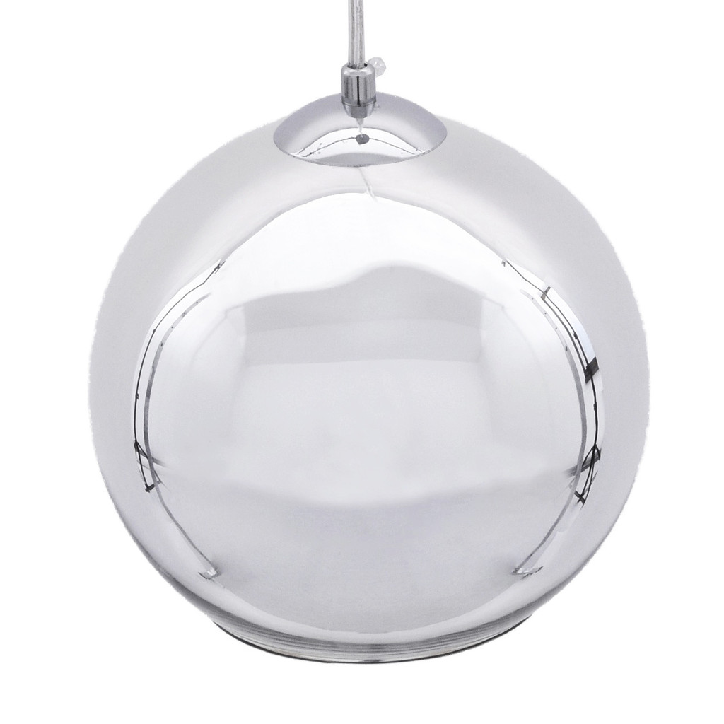 Skleněné chromované stropní svítidlo LOBOS koule moderní - Lumina Deco obrázek 4