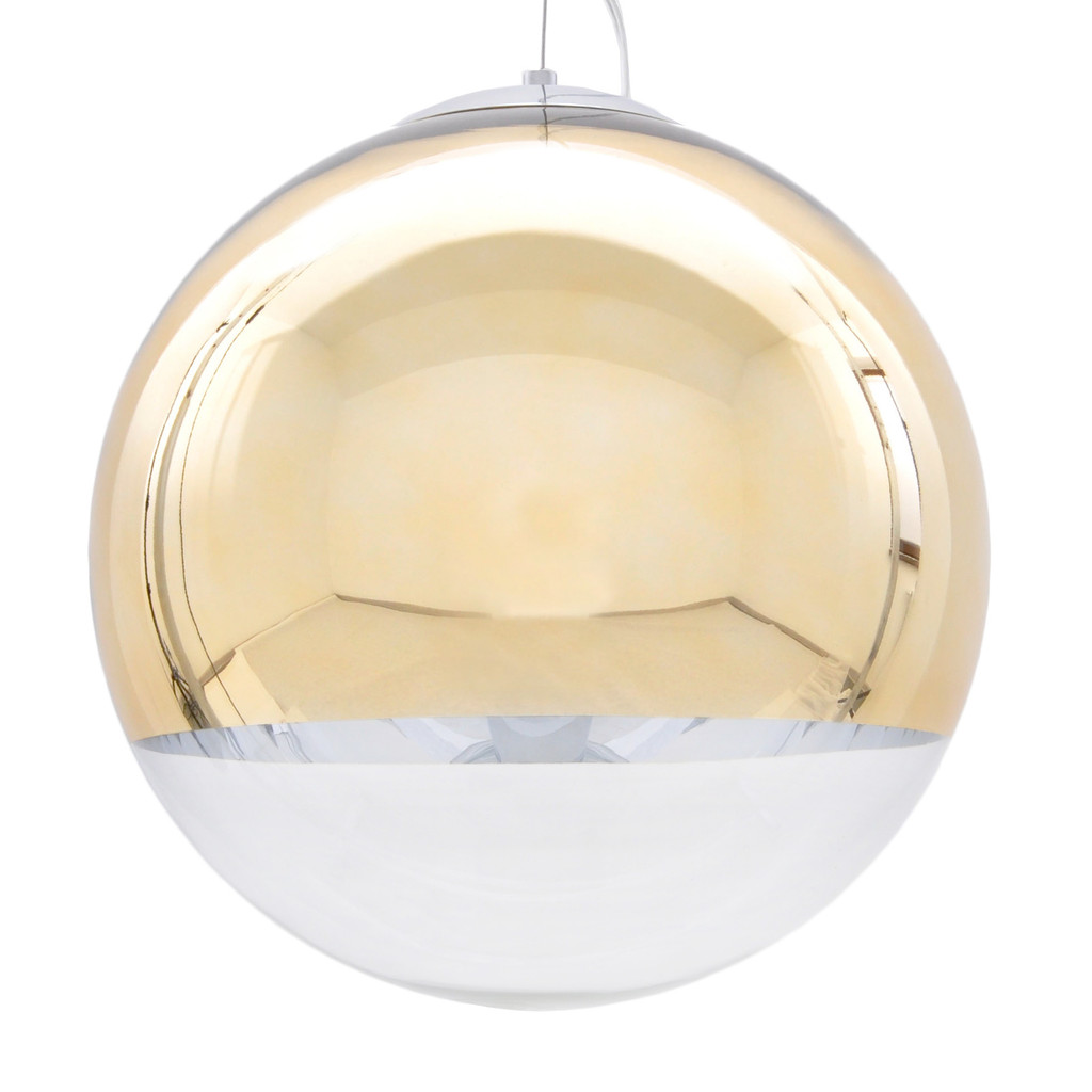 Elegantní moderní závěsná lampa, lustr IBIZA zlatá skleněná - Lumina Deco obrázek 1