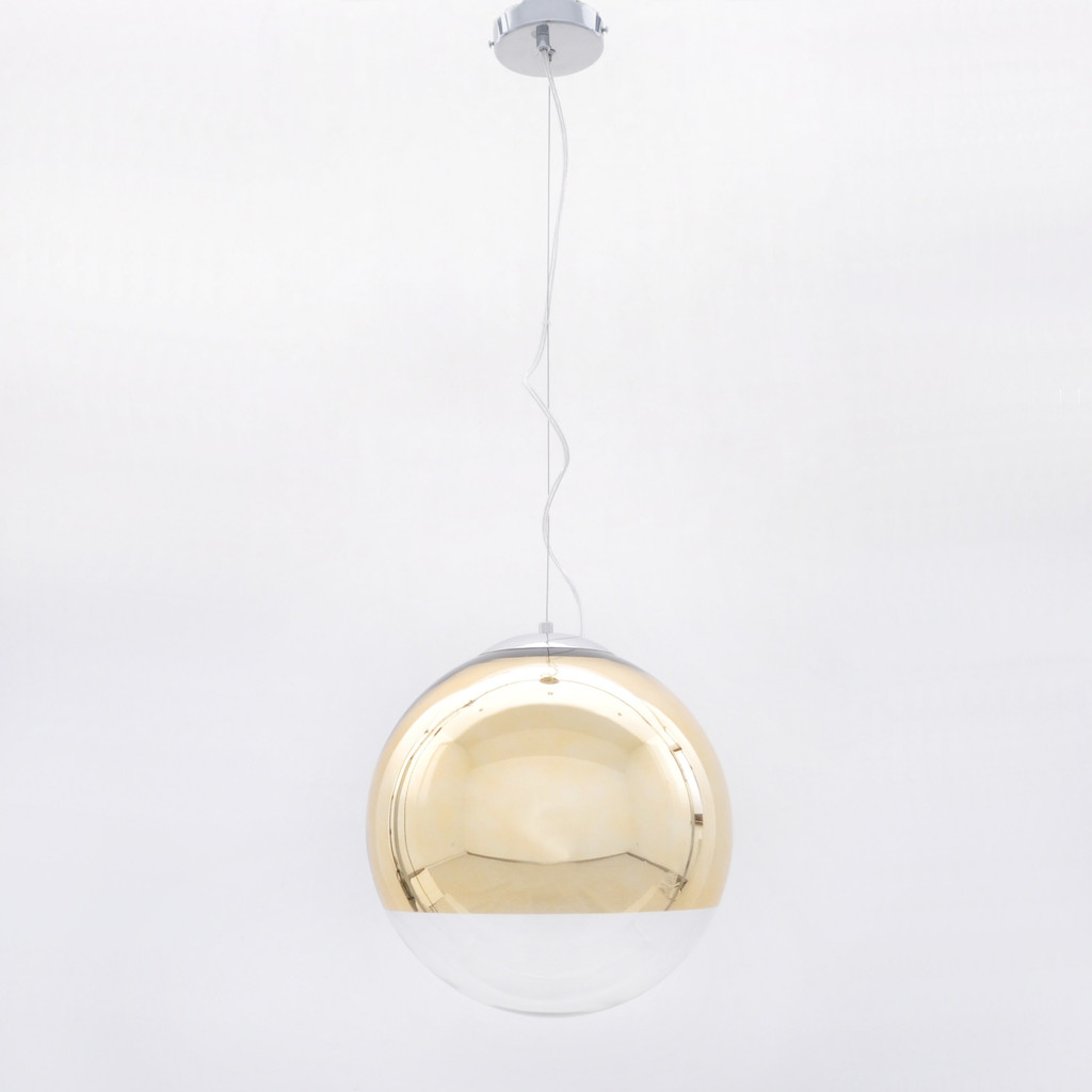 Elegantná, moderná závesná lampa IBIZA, zlato a sklo - Lumina Deco obrázok 3