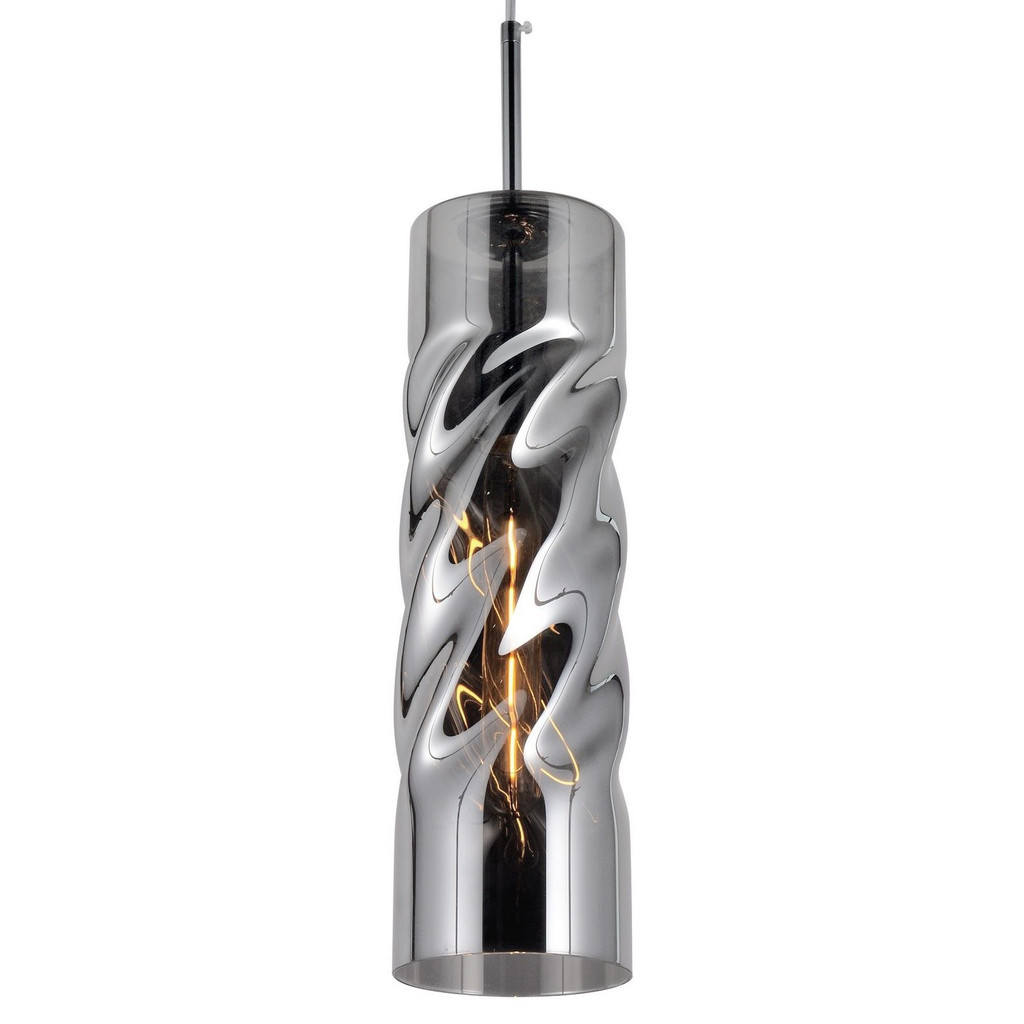 Designerska szara lampa wisząca VITUS, dymiona, nowoczesny styl - Lumina Deco zdjęcie 1